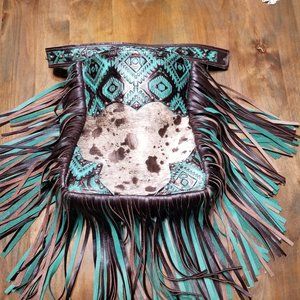 Western fringed purse